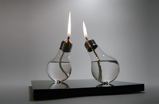 kleine romantische Öllampen