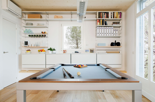 Die Masse des ökologischen Hauses sind auf 30 Quadratmeter reduziert