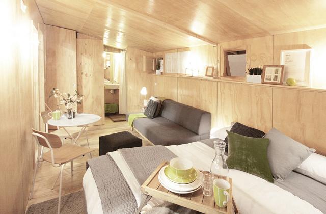 während im Innern jeder Zentimeter genutzt wird