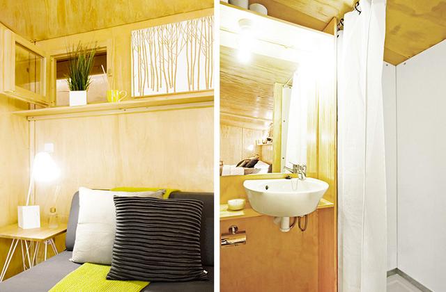 Das Mini House besteht aus Holz