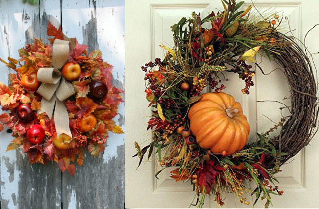 Kürbis und der Monat Oktober Hand in Hand