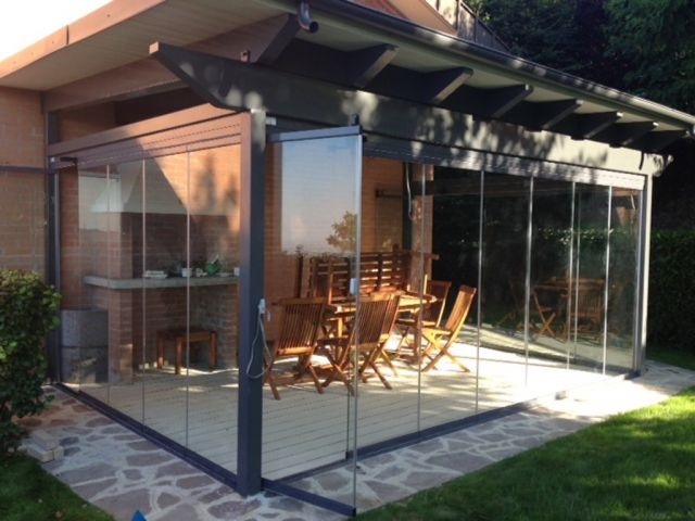 Montage der Glasscheiben