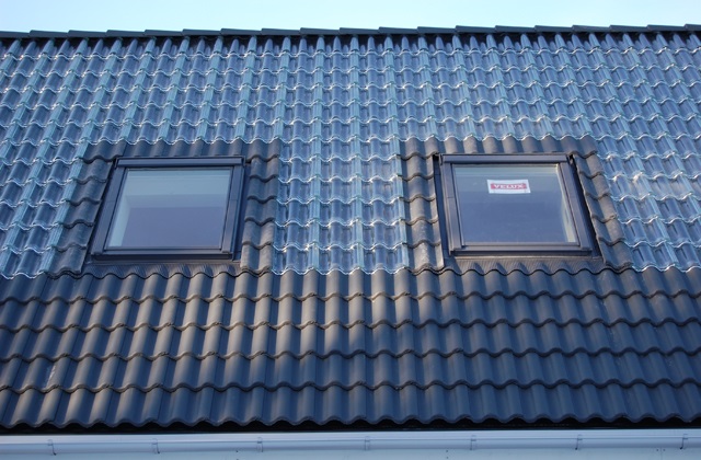 durchsichtigen Dachziegeln