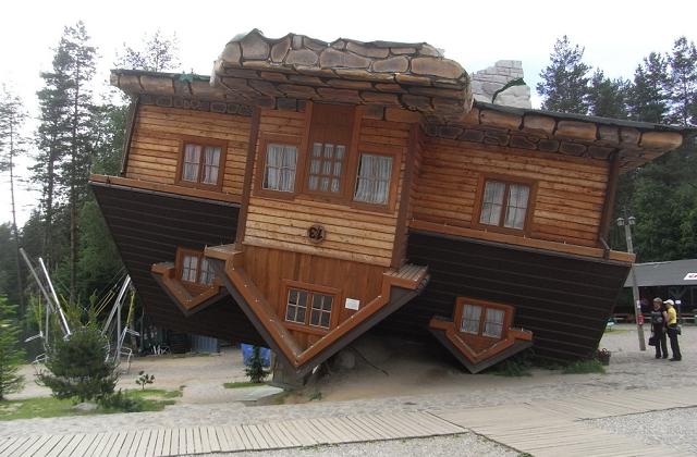 Upside Down House in Szymbark