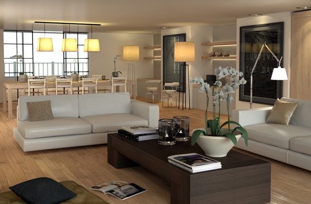 die Wohnung in einem historischen Gebäude befinden