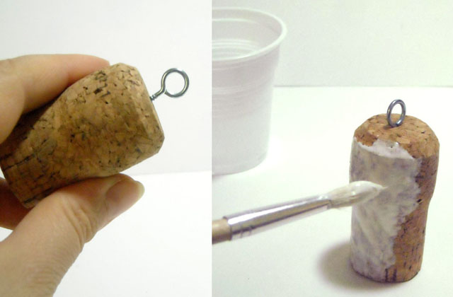 Schlüsselanhänger aus Korken