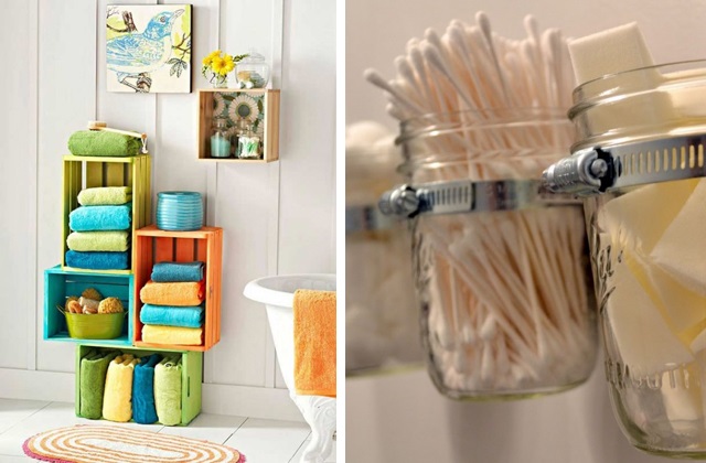 Abstellfläche für das Lavabo