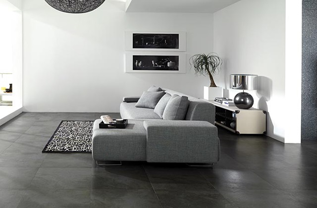 Betonfussböden bestehen aus Materialien wie Harz