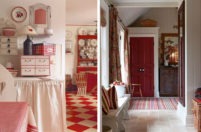 geben einer alten Tür einen Farbklecks