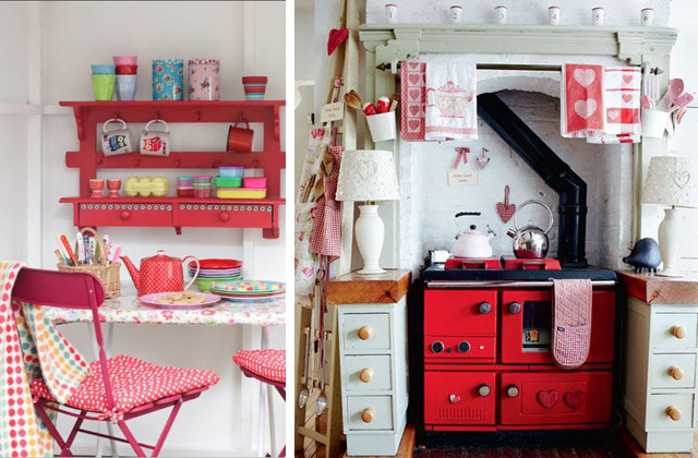 schlichte Aussehen der Küche