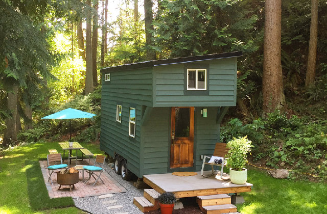 Eine Woche pure Entspannung durch das Tiny House mitten im Wald