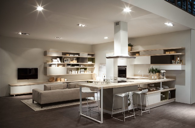 Wie man mit schlichten und praktischen Linien einen Open Space einrichtet