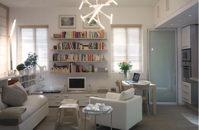 Intelligente Lösungen, um eine Einzimmerwohnung einzurichten