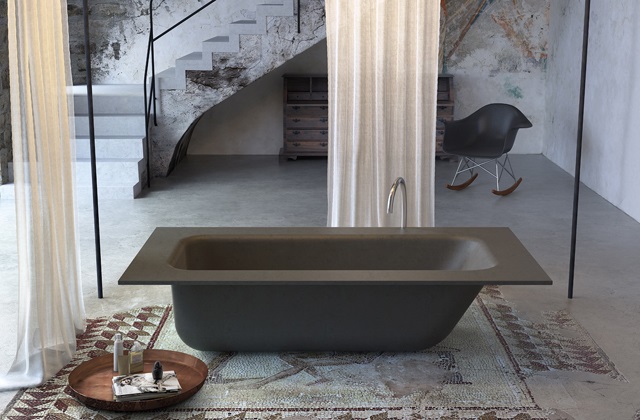 Das Bad mit Beton Badewanne