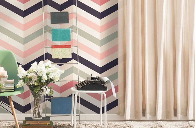 Wandtapete im Vintage Stil ist wieder in Mode